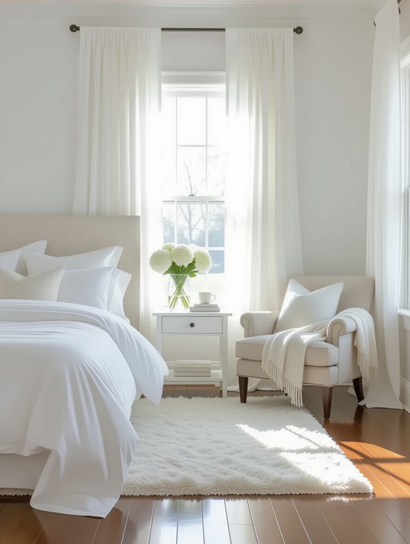 serene minimalist bedroom retreat