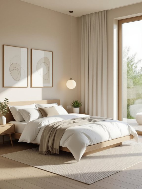 serene minimalist bedroom retreat