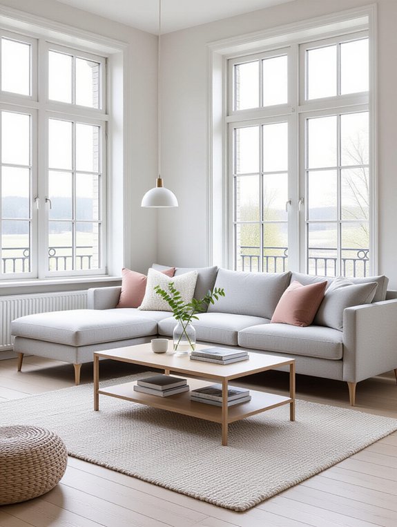 serene minimalist scandinavian design