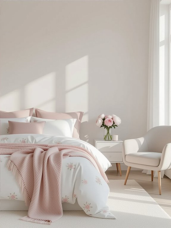 serene minimalist white walls