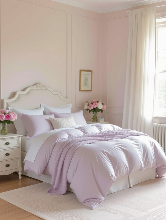 serene pastel bedroom retreat