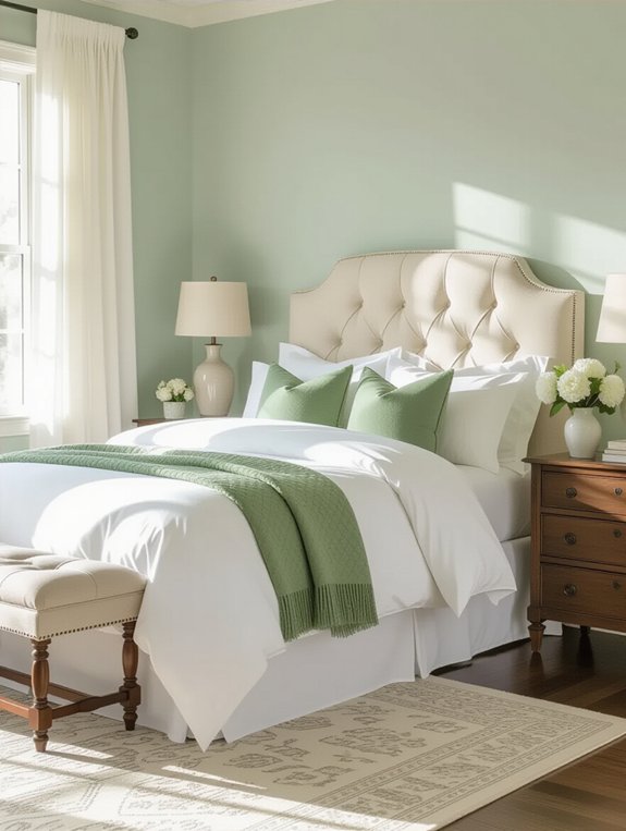 serene sage green sanctuary design