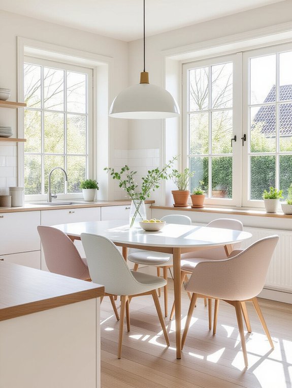 serene scandinavian kitchen design