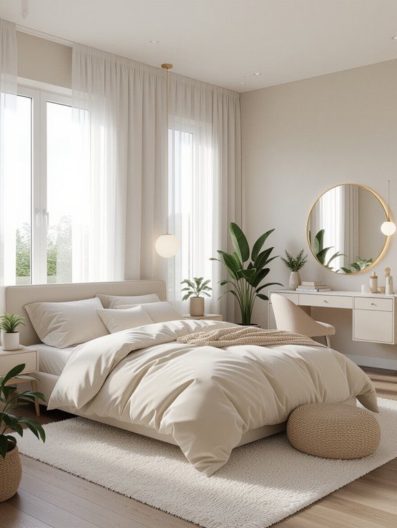 serene spa inspired bedroom retreat