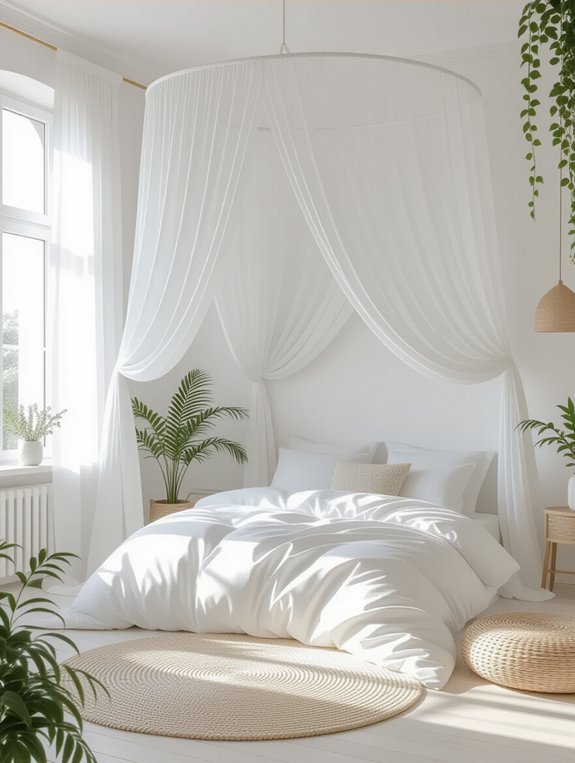 serene white canopy elegance
