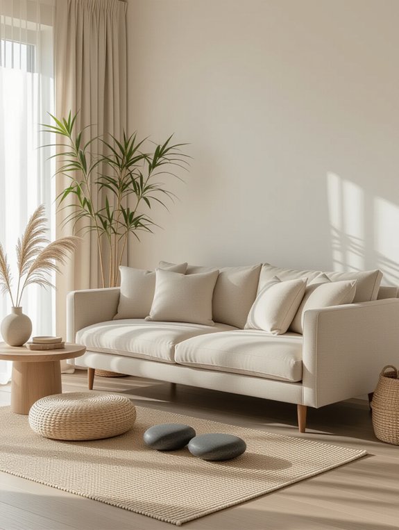 serene zen living room
