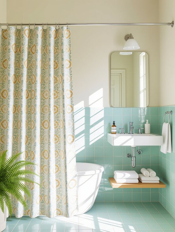 shower curtains enhance design