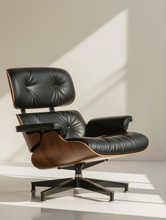 sleek black leather elegance