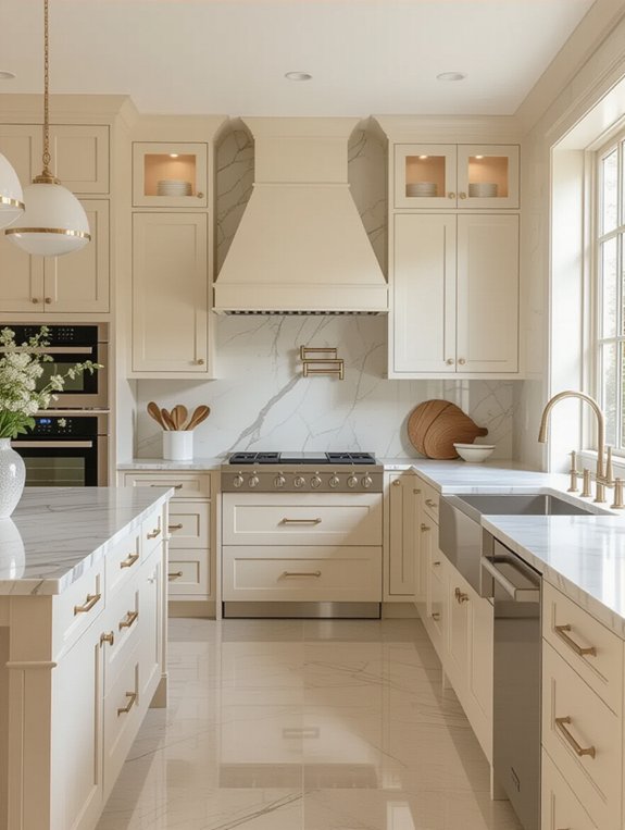 sleek cohesive kitchen design