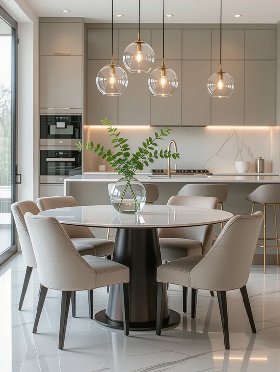 sleek modern elegant centerpiece