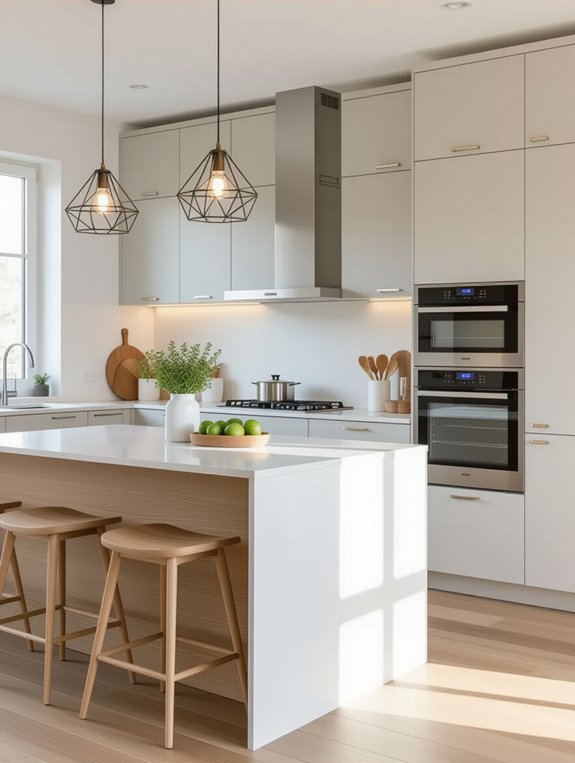 sleek scandinavian kitchen design