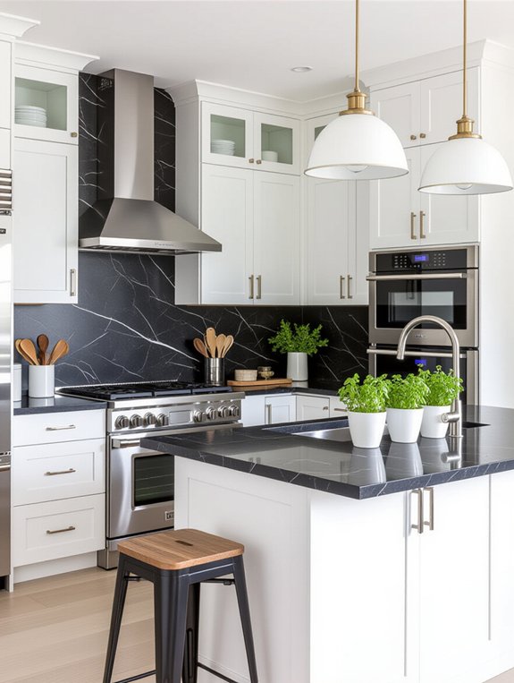 sleek spacious modern kitchen