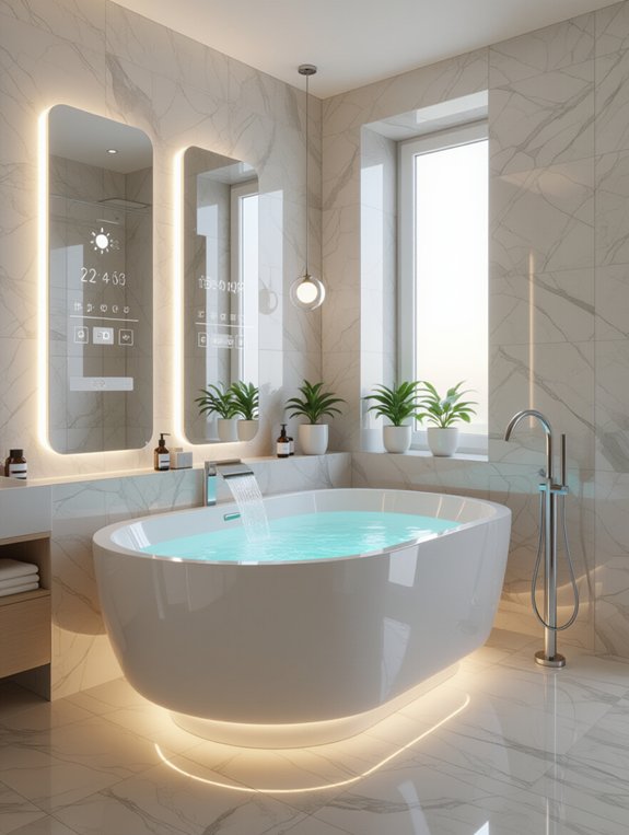 smart bathroom technology features