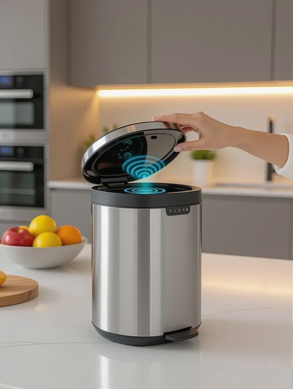 smart sensor trash cans