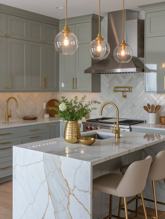 sophisticated gray and gold