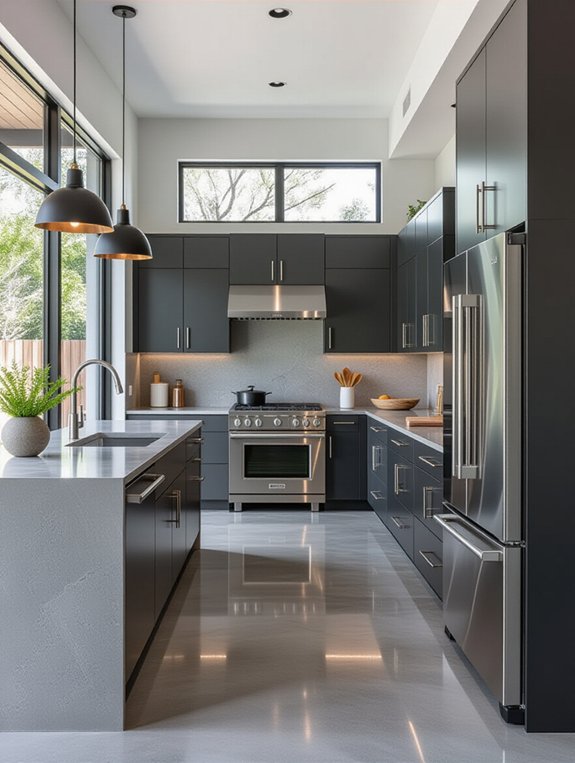 sophisticated minimalist kitchen design