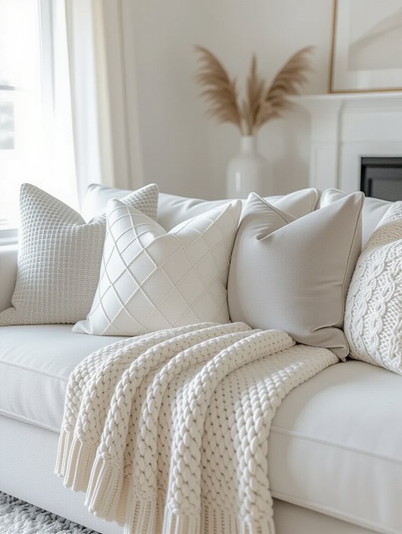 sophisticated monochromatic living room