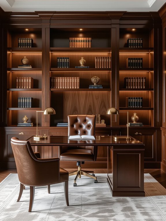 sophisticated office bookcases design