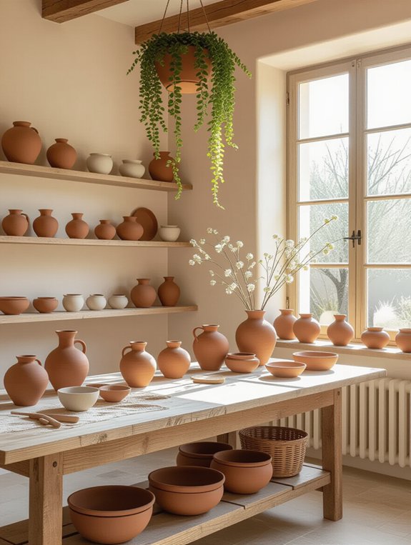 sophisticated pottery studio design