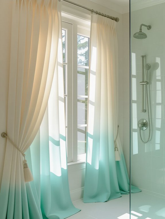 sophisticated subtle ombre curtains