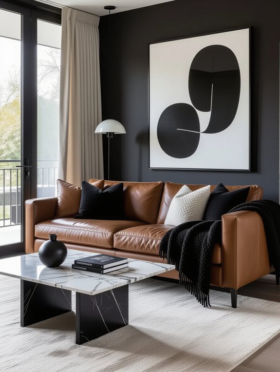 sophisticated warm monochrome decor