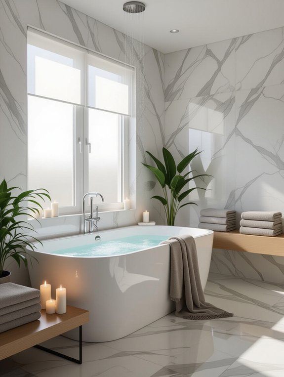 spa inspired bathroom retreat