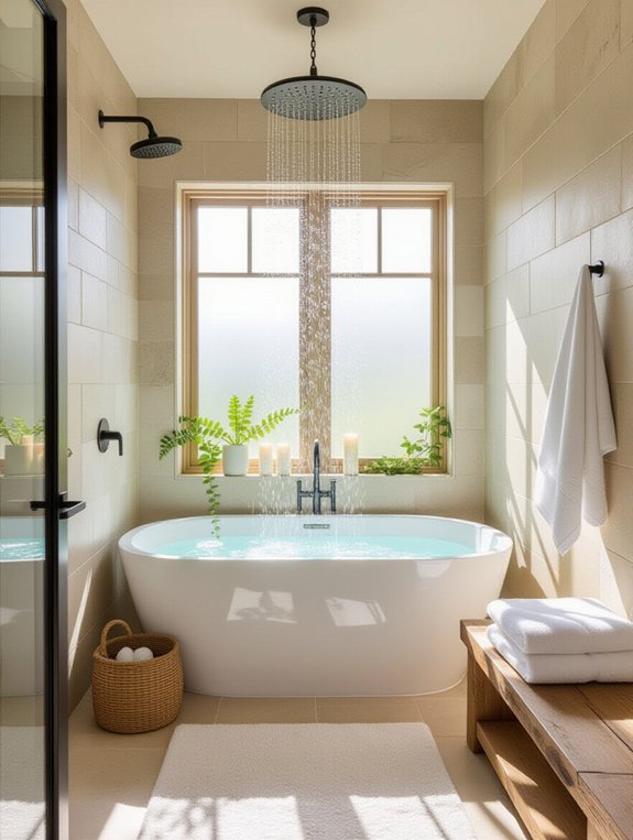spa inspired bathroom sanctuary