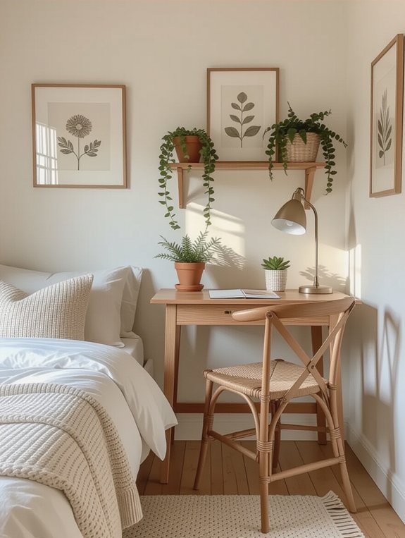 space saving folding desk design