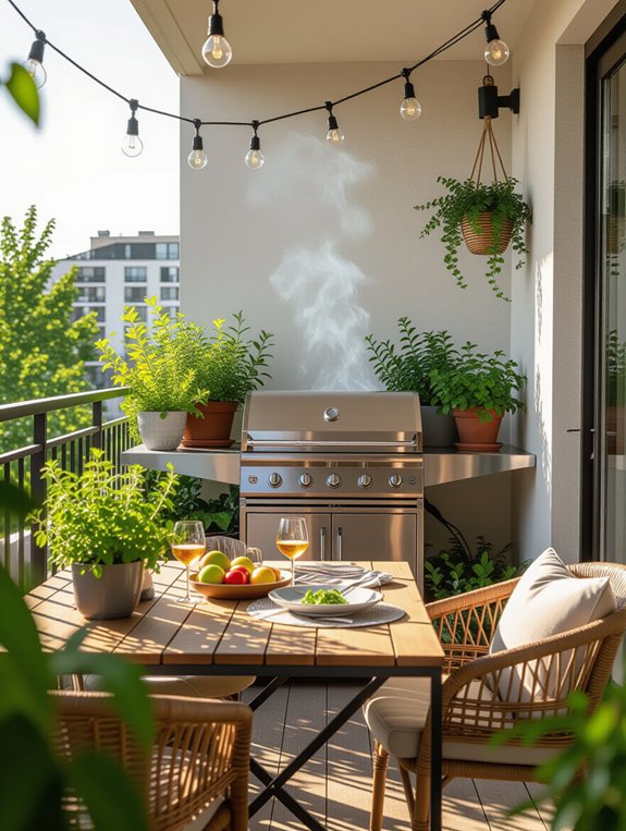 space saving outdoor grilling solutions