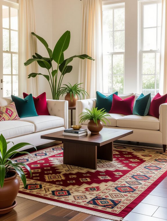 statement rugs for ambiance