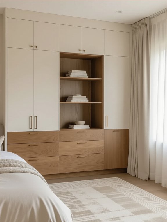 striking two tone wardrobe designs