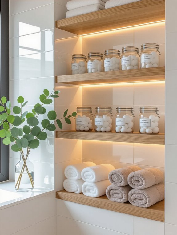 stylish and functional shelving