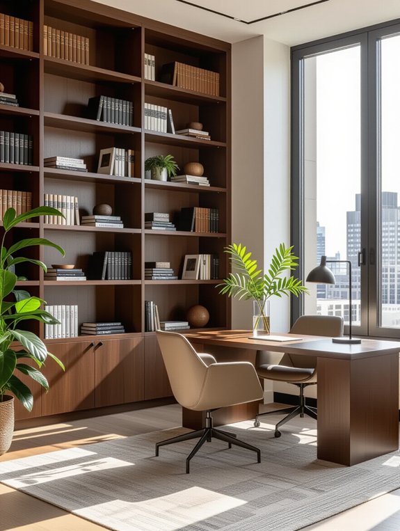 stylish and organized bookcases