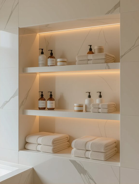 stylish bathroom storage solution