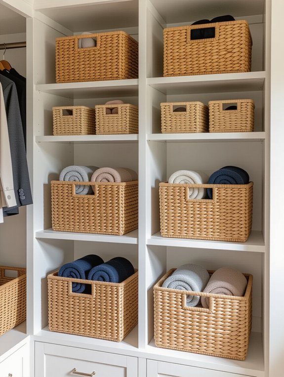 stylish closet storage solution