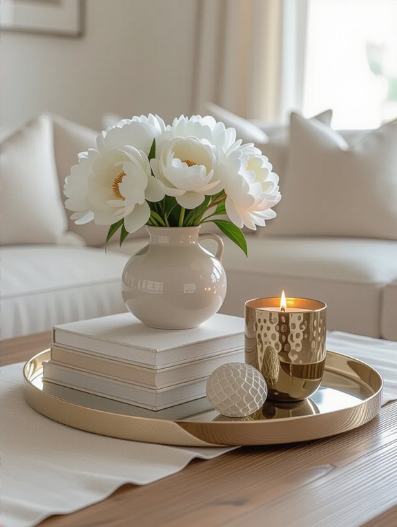 stylish coffee table arrangement