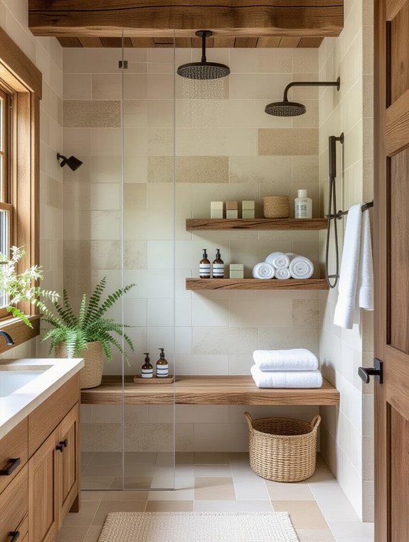 stylish custom bathroom storage