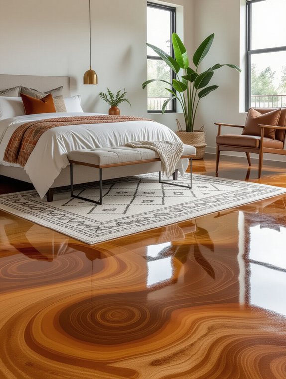 stylish durable bedroom flooring