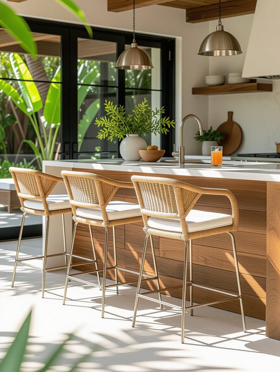 stylish durable outdoor barstools