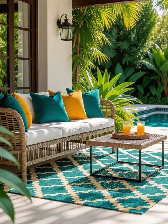 stylish durable outdoor rugs