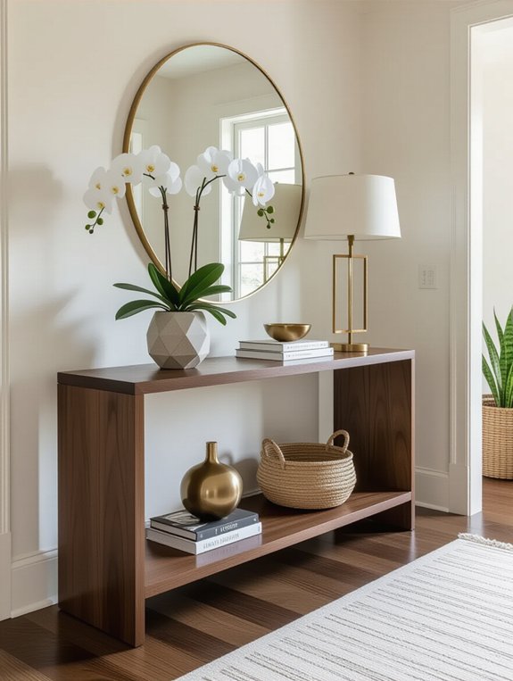 stylish entryway console table