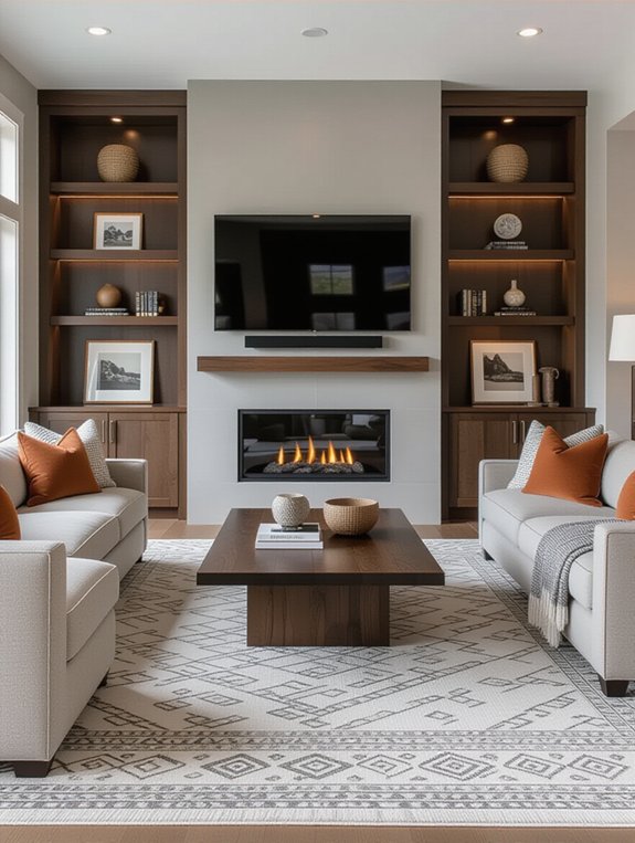 stylish functional entertainment center