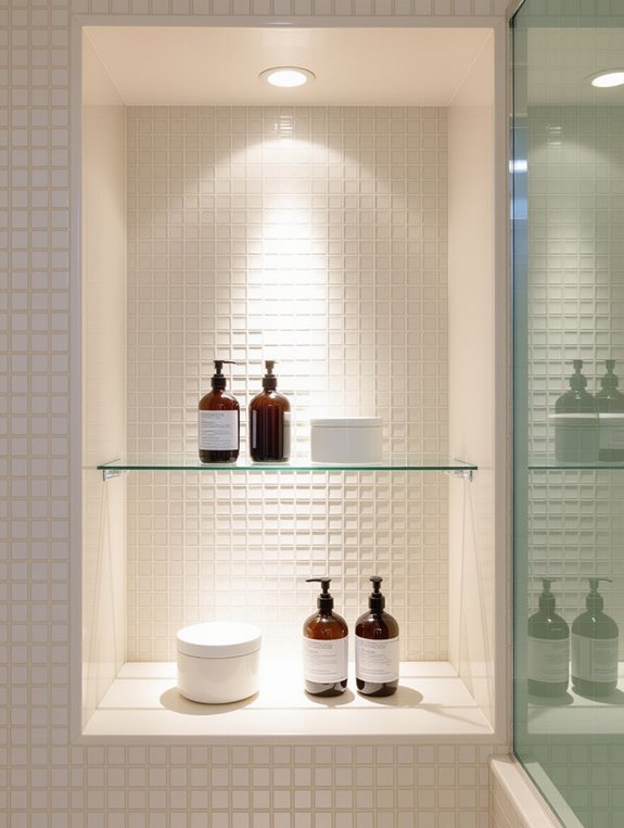 stylish functional mirrored storage