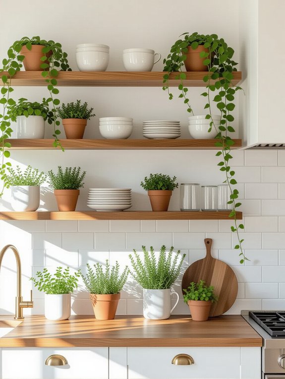 stylish functional plant display