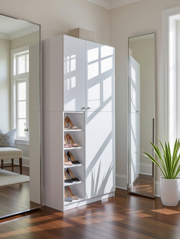 stylish functional shoe storage