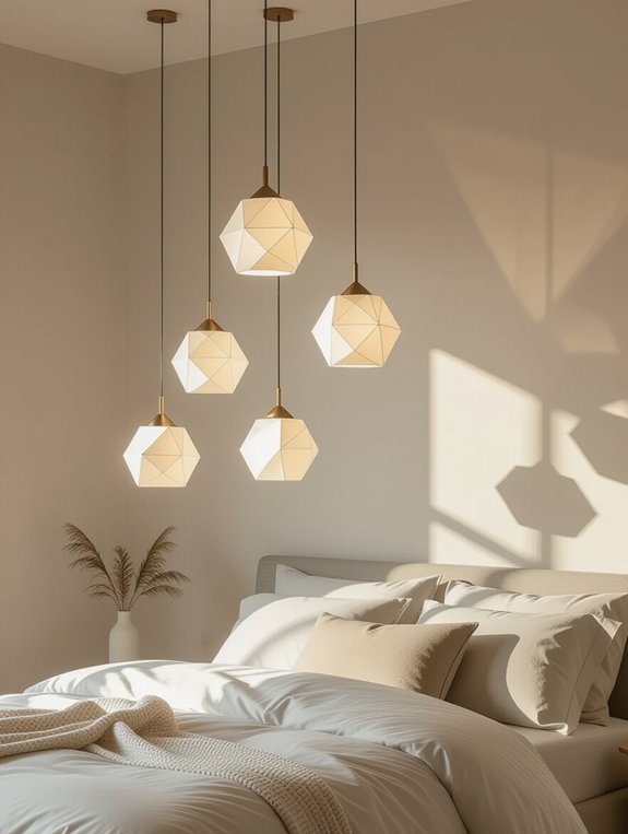 stylish geometric pendant lighting
