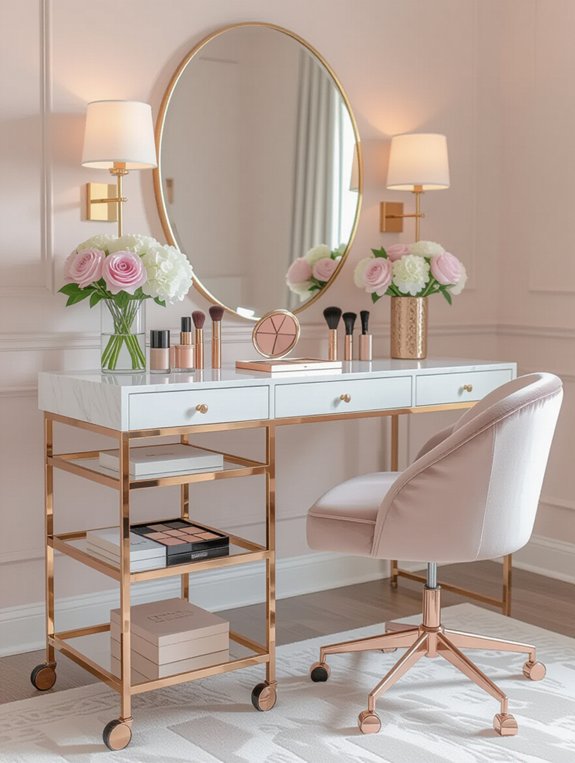 stylish mobile makeup organization