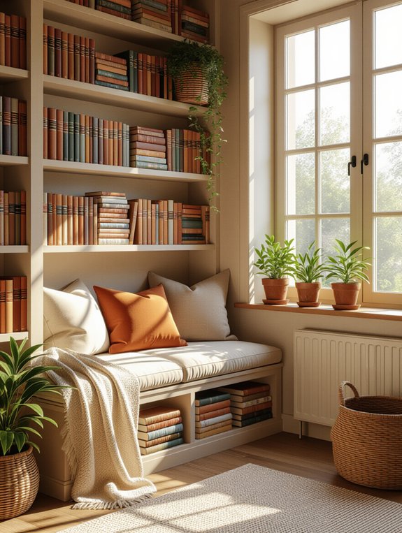 stylish reading storage solution