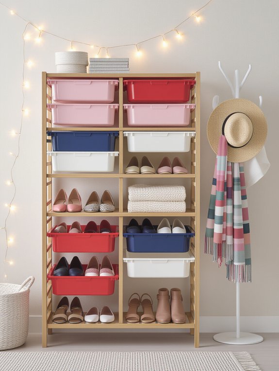 stylish shoe and accessory storage
