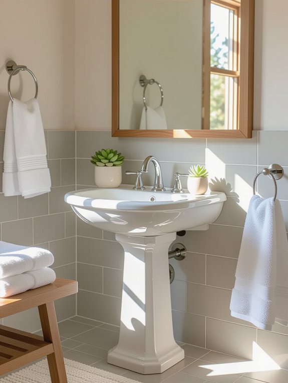 stylish space saving corner sinks